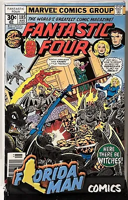 Buy Fantastic Four #185 VF- 7.5 1st Nicholas Scratch, Wein/Perez/Sinnott Marvel 1977 • 11.79£
