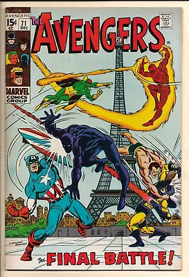 Buy Avengers #71 F/VF (1969) 1st App The Invaders! Kang The Conqueror, Grandmaster! • 32.13£