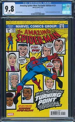 Buy Amazing Spider-Man #121 Facsimile Edition CGC 9.8 Reprints 1973 Orig Marvel 2023 • 38.93£