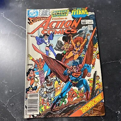 Buy ACTION COMICS #546 (1938 Series) (1983) (DC) NEWSTAND Teen Titans✅LOW GRADE✅ • 7.21£