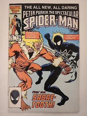 Buy Peter Parker The Spectacular Spider-Man #116, July 19861st App. Of Foreigner • 20.35£