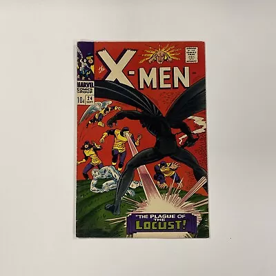 Buy X-Men #24 1966 VG/FN 1st Appearance Locust & Full Appearance Tigra Pence Copy • 55£