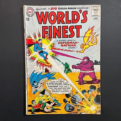 Buy World's Finest 134 Silver Age DC 1963 Batman Superman Comic Robin Bill Finger • 15.77£