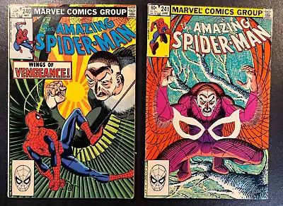 Buy Amazing Spider-Man 240 241 SET Vulture Wings Of VENGEANCE V 1 Black Cat Vintage • 27.98£
