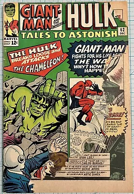 Buy Tales To Astonish #62 G+ 1st Cameo App The Leader 1964 Silver Age W/Centerfold • 63.93£