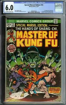 Buy Special Marvel Edition #15 Cgc 6.0 Ow/wh Pages // 1st Appearance Of Shang-chi • 386.33£