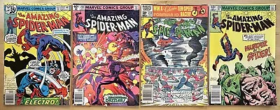 Buy Amazing Spider-Man #187, #203, #222, #228 Marvel Bronze Age Newsstand Comic Lot • 41.83£