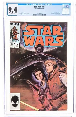 Buy Star Wars #95 CGC 9.4 1985 White Pages Painted Cover Darth Vader Obi-Wan 1 2 9.8 • 53.76£