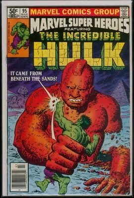Buy Marvel Comics MARVEL SUPER-HEROES #95 Reprints HULK #145 VFN 8.0 • 4.01£