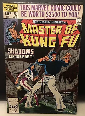 Buy MASTER OF KUNG FU #92 Comic Marvel Comics Shang Chi • 3.77£