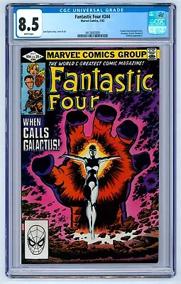 Buy Fantastic Four #244 CGC 8.5 (1982) - Avengers, Galactus & Doctor Strange App • 35.54£