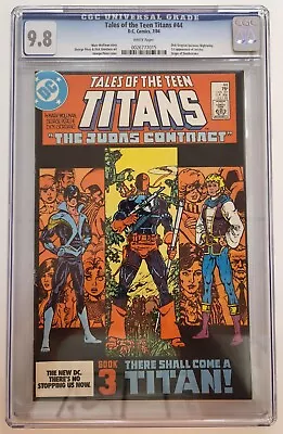 Buy Tales Of The Teen Titans #44 Dc 1984 Cgc 9.8 1st Nightwing Dick Grayson! • 276.71£