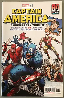 Buy Captain America Anniversary Tribute #1 Ross Hughes Momoko Variant A NM/M 2021 • 4.77£