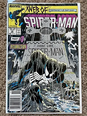 Buy Web Of Spider-Man #32 ~ Kraven The Hunter Part 4 ~ NEWSSTAND [Liquidation Event] • 250.03£