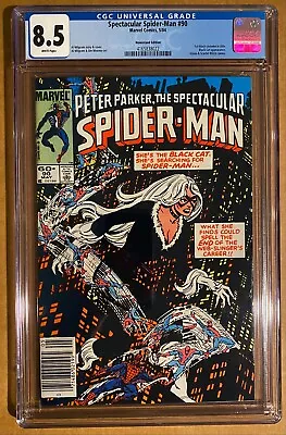Buy Spectacular Spider-man 90 Cgc 8.5 First Black Costume In Title. 1984 - Newsstand • 47.76£