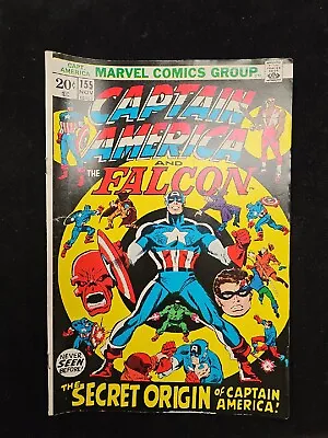 Buy Comic Captain America And The Falcon Marvel 155 Nov 1972. ( C015 ) • 7.86£