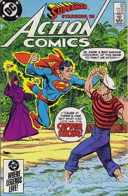 Buy Action Comics #566 FN; DC | Superman Captain Strong - We Combine Shipping • 6.41£