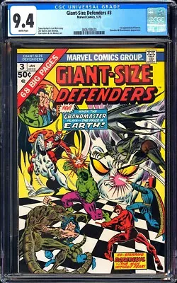 Buy Giant-Size Defenders #3 CGC 9.4 (1975) 1st Appearance Of Korvac! L@@K! • 395.78£