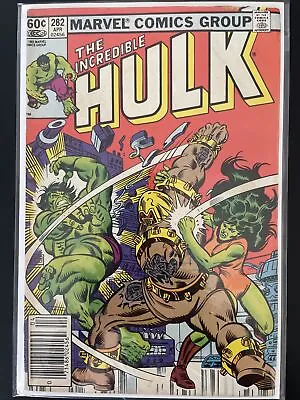 Buy Incredible Hulk #282 (Marvel) Newsstand 1st She Hulk Team-Up • 19.70£