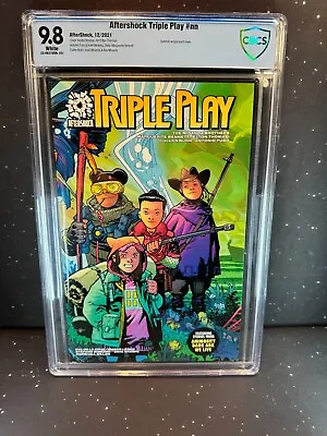 Buy 2021 Aftershock Comics Triple Play #nn CBCS 9.8 White Cover A • 10.24£