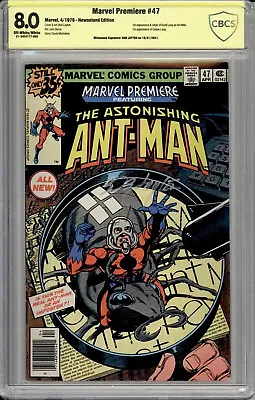 Buy Marvel Premiere 47 8.0 Newsstand Signed Bob Layton 1st Scott Lang As Ant Man • 313.22£