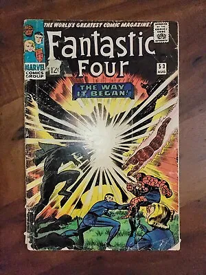 Buy Fantastic Four #53 (Marvel 1966) 2nd Appearance Black Panther : Incomplete • 20.01£