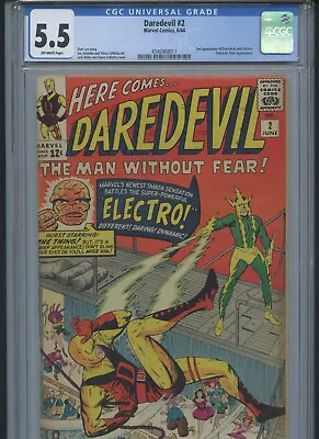 Buy Daredevil #2 1964 CGC 5.5* • 433.60£