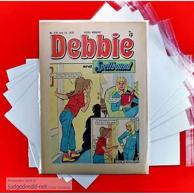 Buy 25 Debbie And Spellbound Comic Bags ONLY Fits A4 Size7 - [In Stock] • 13.99£