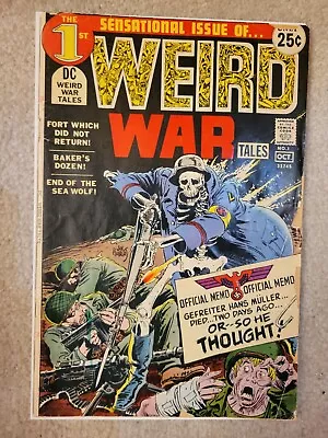 Buy Weird War Tales #1 1971 DC Bronze Age Horror! Classic Kubert Cover! • 48.14£