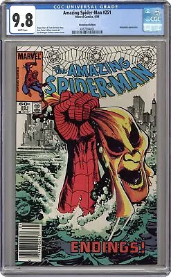 Buy Amazing Spider-Man #251 CGC 9.8 Newsstand 1984 4367884001 • 371.78£