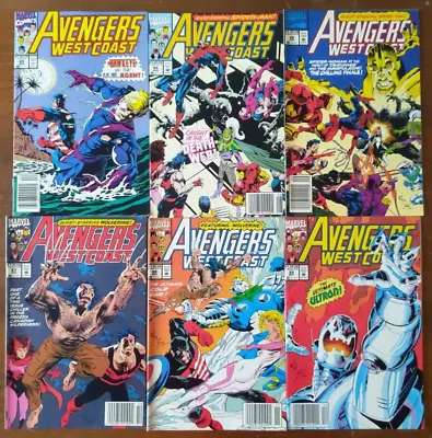 Buy Avengers West Coast #69 85-94 96 98 101 - Newsstand Ultron Spider-Man Wolverine • 55.96£