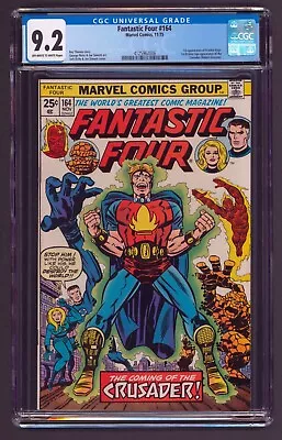 Buy Fantastic Four #164 CGC 9.2 NM- OW/WP 1st App Frankie Raye 1975 Marvel Comics • 113.89£