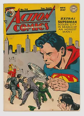 Buy Action Comics #114 VG+ 4.5 Featuring Vigilante Zatara Congo Bill • 195£
