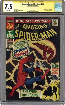 Buy Amazing Spider-Man Annual #4 CGC 7.5 SS Larry Lieber 1967 1606184001 • 406£