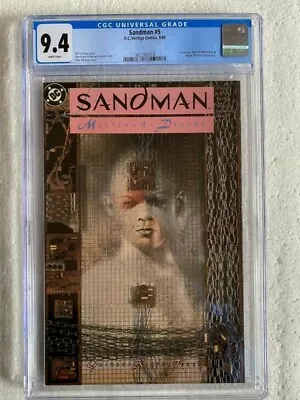 Buy Sandman 5 Cgc 9.4 Neil Gaiman Mister Miracle 1st Appearance Merv Pumpkinhead! • 199.99£