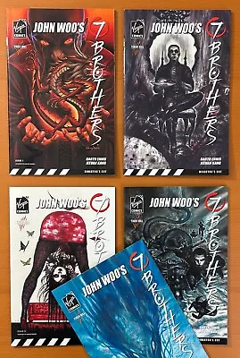 Buy John Woo's 7 Brothers #1, 2, 3, 4 & 5 Complete 1st Series (Virgin Comics 2006) • 14.95£