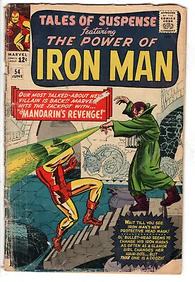 Buy Tales Of Suspense #54 (1964) - Grade 2.5 - 2nd Appearance Mandarin - Iron Man! • 39.58£