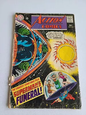 Buy Action Comics #365 Superman's Funeral! DC 1968 Comics FR/G 1.5 Low Grade • 3.22£
