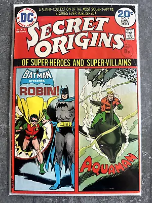 Buy Secret Origins (Vol.1) #7 | Detective Comics #38 Reprint | VG/FN | B&B (DC 1974) • 3.75£