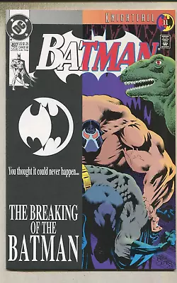 Buy Batman: #497 NM Knightfall The Breaking Of The Batman   DC  Comics   D1 • 3.95£
