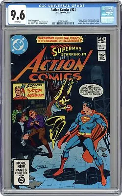 Buy Action Comics #521 CGC 9.6 1981 4308364001 1st App. Vixen • 193.24£