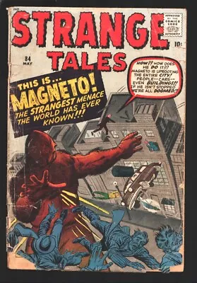 Buy Strange Tales #84 1961- Magneto Prototype Issue-Ditko And Kirby Art-G- • 71.75£