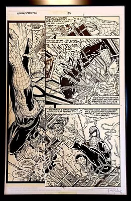 Buy Amazing Spider-Man #315 Pg. 7 By Todd McFarlane 11x17 FRAMED Original Art Print  • 47.26£