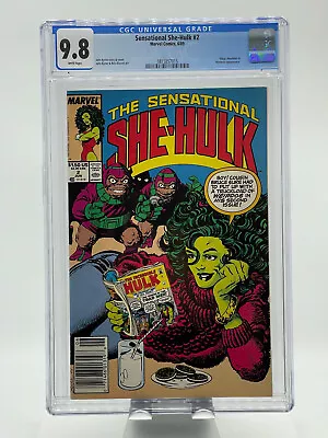 Buy Sensational She-Hulk #2 CGC 9.8 White Pages Newsstand • 79.05£