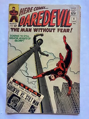 Buy Daredevil 8 Marvel Comics Stilt Man 1965 Good/Very Good • 38.63£