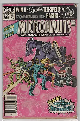 Buy Marvel :  Micronauts #35 (Newsstand Edition)  Nov 10, 1981 • 25£