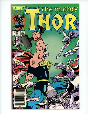 Buy Thor #346 Comic Book 1984 FN+ Newsstand Walt Simonson Marvel • 3.17£