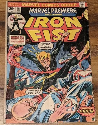 Buy Marvel Premiere Iron Fist #15 - Origin And 1st App Marvel 1974 Comics • 63.52£