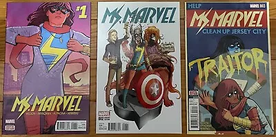 Buy Ms Marvel Lot 1, 2, 3, 8, 9, 10, 11, 14, 15, 16, 17 (NM 2016) • 16.06£