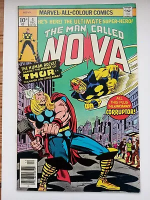 Buy NOVA #4 (Wolfman/Buscema) Marvel 1976 1st App Corruptor Pence Edition VFN- • 12£
